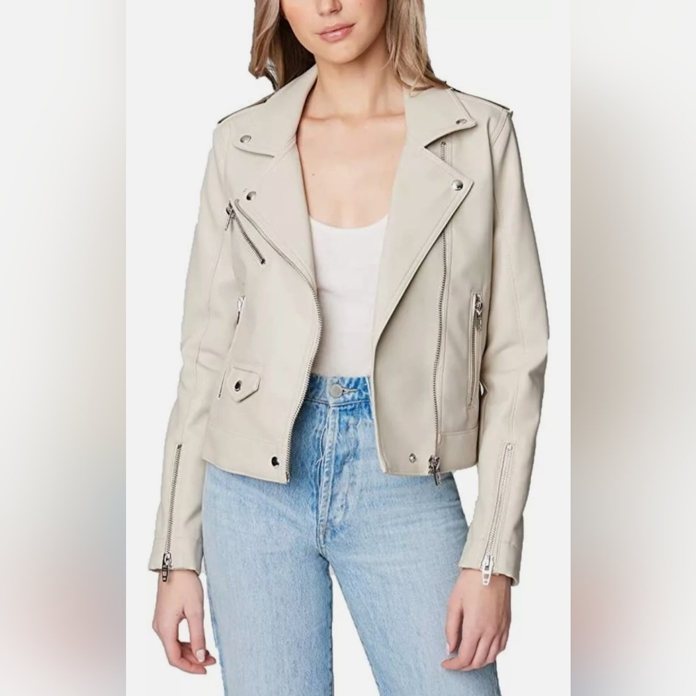 NWT BLANKNYC Faux Leather Pull Zip Jacket